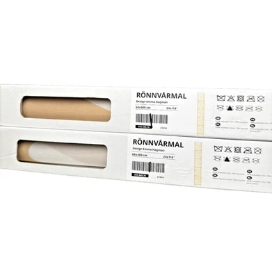 Juego de 2 Persianas Panel IKEA RÖNNVARMAL 24x118" Beige/Blanco Hojas 005.665.74 Foto 1 de 4