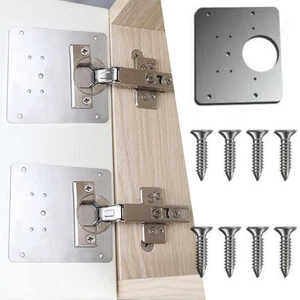 Hinge Repair Plate For Cabinets Furniture Drawer Window Plate S.. D3P7 B1X0 A9C7 - Picture 1 of 10