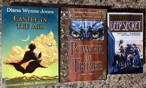3 Book Lot Diana Wynne Jones Paperback Deep Secret Castle In The Air Power - Picture 1 of 3