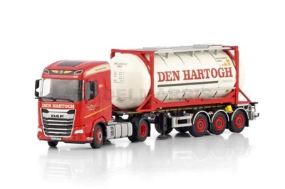Wsi 01-4447 Den Hartogh Daf Xg 4x2 3 Axles + Container Tank 20ft 1:50 - Image 1 of 4