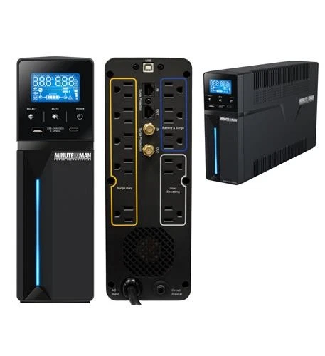 Minuteman ETR1000LGU Ups Avr 1000va 5-bat/5-surgeusb - Image 1 of 1
