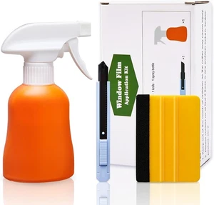 Coavas Scheibentönungsset 3tlg Sichtschutzfolie Werkzeug Set mit Rakel Messer Spray - Bild 1 von 5