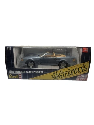 1990 Revell Masterpieces Mercedes Benz 500SL Cabriolet 1/18 Scale; OLD NEW STOCK - Image 1 of 4