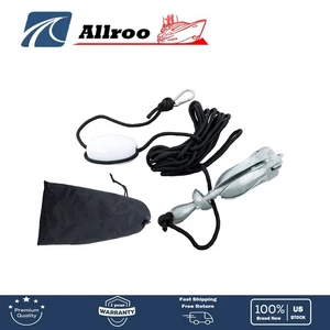 1-Pack Folding Anchor Set 1.5kg White For Small Boats Canoe Paddle Boards - Picture 1 of 16
