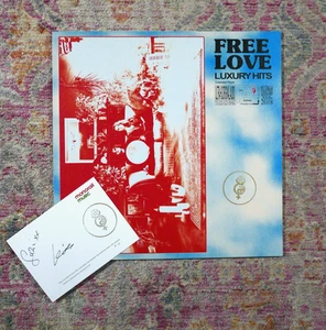 Free Love Luxury Hits 12" EP Full Ashram ‎FULL001 2018 LTD 11/50 Signed Postcard - Picture 1 of 5