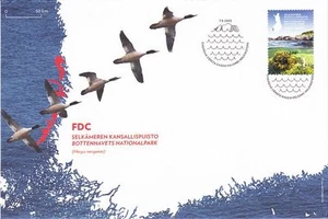 Baltic Sea National Park Wild Ducks Flying High Seas To Finland Mint FDC 2012 - Picture 1 of 1