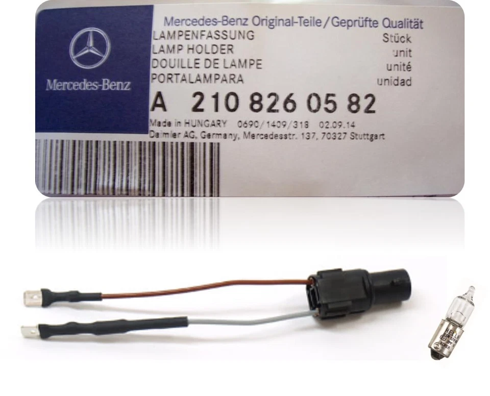 Parking Light Bulb Socket W/Bulb for Mercedes CLK320 CLK430 E300 E320 E420 E4 - Image 1 of 1