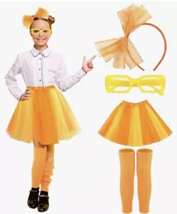 4 Stck. Mädchen Kostüm TUTU, Kopfband, BEINWÄRMER & Brille VERKLEIDEN Zubehör - Bild 1 von 13