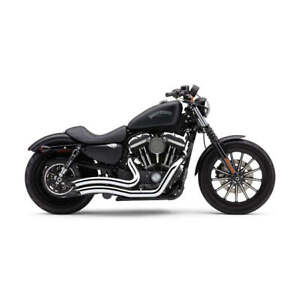 Cobra Moto Motorbike Speedster Short Swept Exhaust Chrome For 14-22 XL Sportster