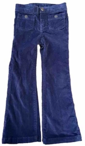 Gap Kids Girls Navy Blue Corduroy BootLeg Pants, Adjustable waist, zipper & snap - Picture 1 of 9