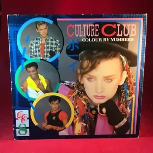 CULTURE CLUB Colour By Numbers 1983 UK vinyl LP INSERT Karma Chameleon original - Picture 1 of 5