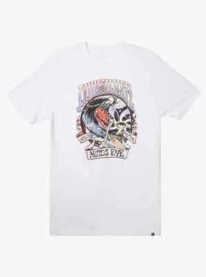 Camiseta Quiksilver Land Down Under Para Hombre Gráfica Cuello Redondo Blanca L Nueva Con Etiquetas Foto 1 de 4