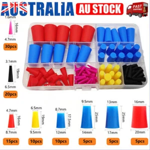 100Pcs Heat Resistant Silicone Cone Plugs Assortment Kit Set AU - Picture 1 of 7