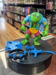 Genghis Frog (Vintage TMNT Ninja Turtles, Playmates) **COMPLETE** - Picture 1 of 8