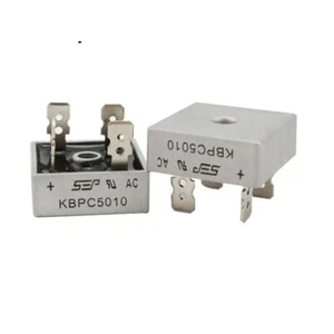 2 Pz Ponte a diodi KBPC5010 50A 1000V faston monofase SEP raddrizzatore Bridge - Foto 1 di 2