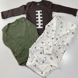 Carter's Primary Bebé Niños Una Pieza Body Fútbol Invierno Varias Tallas 3 piezas - Imagen 1 de 8