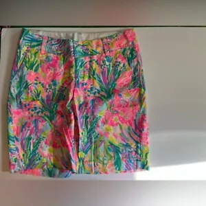 Lilly Pulitzer NWT Women’s Chipper Short Multi Fan Sea Pants 0 - Picture 1 of 5