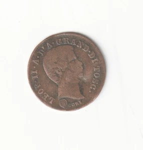 10 QUATTRINI 1858 LEOPOLDO II DI LORENA - Imagen 1 de 2
