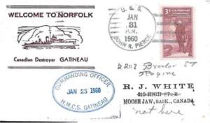 HMCS GATINEAU (DDE-236) 25 Jan 1960 Commanding Officer Welcome to Norfolk