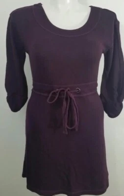 Saturday Sunday Anthropology女式M毛衣针织法国毛圈连衣裙 — 第 1/4 张图片