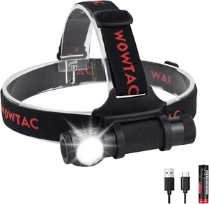 A2S V2 Type-C Lampada frontale LED ricaricabile Cree rimovibile, 1047 CW Wowtac - Foto 1 di 7