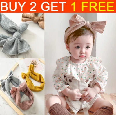 Bow Hair Accessories for Children/Babies,Solid Color Hairbands for Little Girls - Image 1 of 4