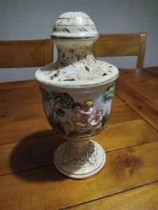 JARRÓN Capodimonte Italia B 627 / B, Ángeles - Imagen 1 de 11