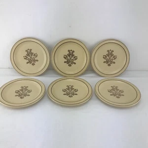 "Juego de 6 platos de ensalada de gres vintage Pfaltzgraff Village 7,25"" hechos en EE. UU." - Imagen 1 de 9