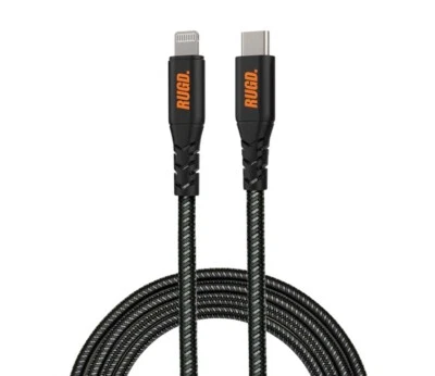 Rugd Rhino Power MFi To USB-C Fast Charging Cable For iPhone/iPad 3A 60W PD - Image 1 of 4