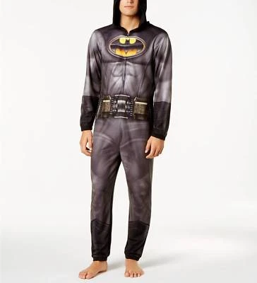 $160 Brevemente Declarado Para Hombres Pijama Gris Batman Una Pieza Mono Prendas para Dormir Talla S Foto 1 de 2