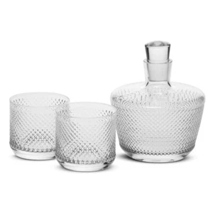 Krosno Perfect Serve Gläser Karaffe für Whisky | Set 3 | 750/270 ml | Handwäsche - Bild 1 von 12