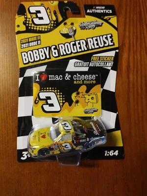 Nascar Authentics Wave 11 2021 Bobby Reuse #3 Mac & Cheese 1/64 🆕 Foto 1 de 4
