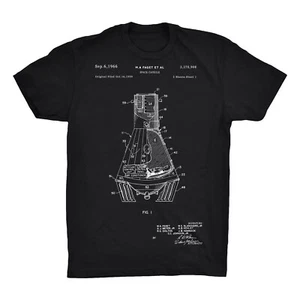 Mighty Circus Mercury Space Capsule Patent T-Shirt, 100% Soft Cotton - Picture 1 of 8
