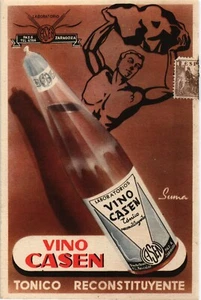 Spain old postcard medical advertisement Vino Casen (181) - Picture 1 of 2