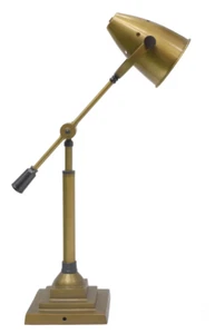 Antique Desktop Table Lamp Brass Finish Nautical Collectible Decorative Lamp - Picture 1 of 11