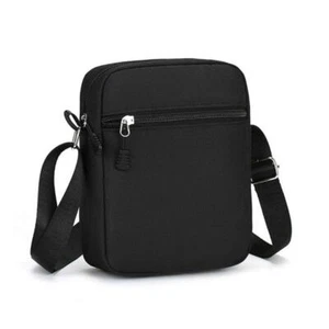 Oxford Shoulder Bag Durable Mini Black Mobile Phone Bag Waist Pack Men - Picture 1 of 8