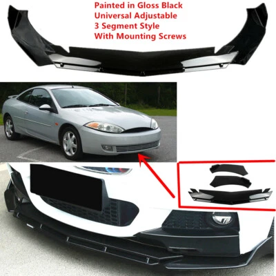 Add-on Universal Fit For Mercury Cougar 1999-2002 Front Bumper Lip Splitter Kit - Image 1 of 4
