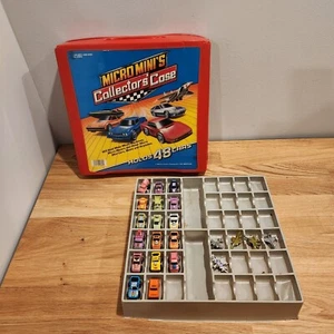 Vintage 1988 Micro Mini's Collectors Case with 17 Cars & 5 Planes - Picture 1 of 24