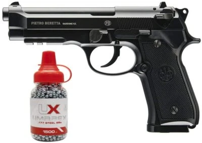 Umarex Beretta M92 A1 Blowback Full-Auto .177 Cal Air Pistol w/ Pack of 1500 BBs - Image 1 of 4