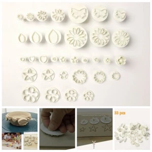 Estampillas de plástico para imprimir bloques de impresión de cerámica hágalo usted mismo 33 piezas - Imagen 1 de 10