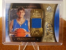 TRAVIS DIENER 2005-06 SP AUTHENTIC ROOKIE CARD AUTO #100 SP #D /100