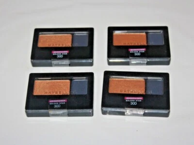 MAYBELLINE Expert Wear Eye Shadow Duo #30D Golden Star Lot of 4 Sealed  - Image 1 of 2