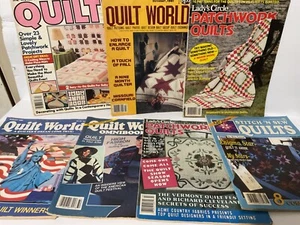Quilt  assorted magazines Lot of 7.   -   1979 - 1988 - Imagen 1 de 2