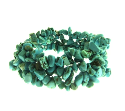 Pulsera elástica ancha con chip turquesa 1*7*7,5 Foto 1 de 4