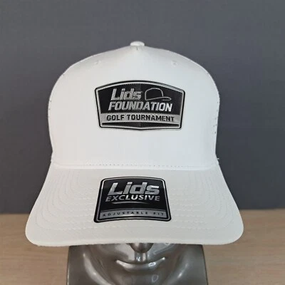 LIDS FOUNDATION GOLF TOURNAMENT ADJUSTABLE SNAPBACK BASEBALL HAT/CAP WHITE SPORT - Image 1 of 4