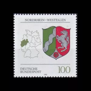 Bund BRD 1993 Mi 1663 Wappen des Bundeslandes Nordrhein-Westfalen postfrisch ** - Bild 1 von 1