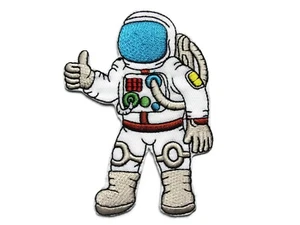 Insignia con apliques de hierro bordados de astronauta de 3,5 pulgadas - Imagen 1 de 1