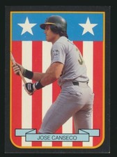 1989 Pacific Cards & Comics Flag #7 Jose Canseco Oakland A's Broder Oddball