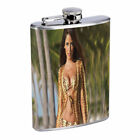 Colombian Pin Up Girls D8 Flask 8oz Stainless Steel Hip Drinking Whiskey