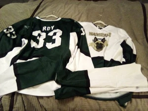 FREE DALLAS STARS Set 2 Patrick Roy GXXL Huge Goalie Cut Jersey Police Malinois - Picture 1 of 15